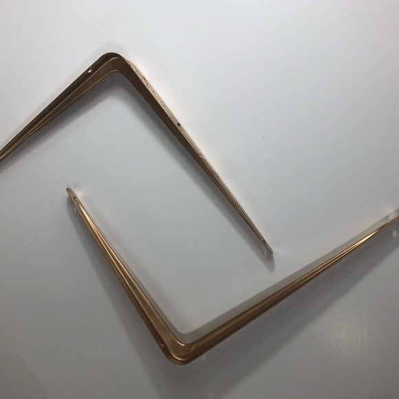 Gold Shelf Hooks- For Wooden Shelf. - Picture 2 of 5
